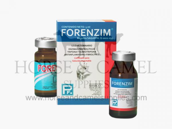 Forenzim,parfarm,trypsin,chymotrypsin,infection,anti-inflammatory,injection,race,dog,horse,camel